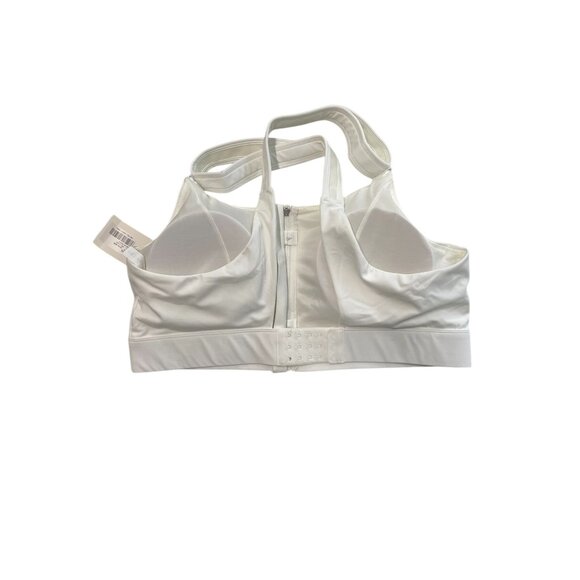 VFUS Womens High Support White Zip Front Sports Bra XXL - Picture 6 of 6